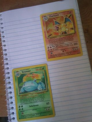 Pokemon Charizard And Venosaur Holographic Cards