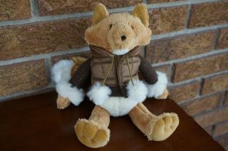 Plush Toy Bath & Body Hickory Fox Brown Coat Stuffed Animal 10 " Soft Doll