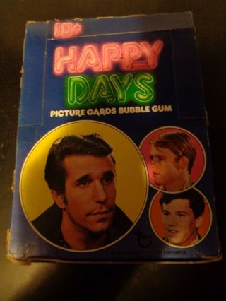 1976 Topps Happy Days 1st Series Trading Card Box 36 Packs The Fonz