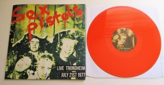 Sex Pistols - Live Trondheim Limited Edition Orange Vinyl Lp Poster Sleeve