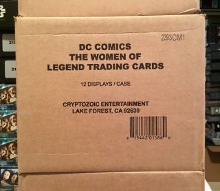 2013 Cryptozoic The Women Of Legend Factory Hobby Case - 12 Boxes Sc