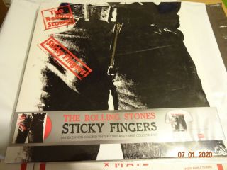 Rolling Stones “sticky Fingers” Limited Edition Color Vinyl Box W/ Small Tshirt