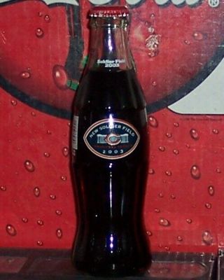 2003 Soldier Field Inaugural Season Chicago Bears 8 Ounce Glass Coke Bottle