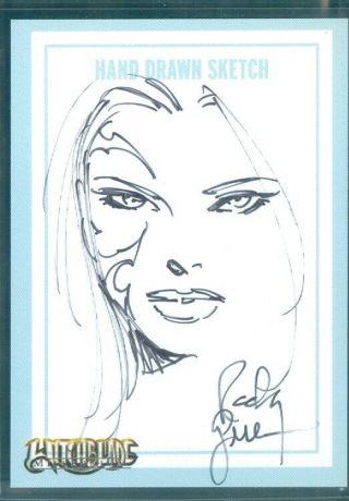Witchblade Millennium Sketch Card By Matt Busch (4)
