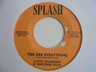Lloyd Charmers You Are Everything Splash Killer Soul Cover,  Reggae 7 " Hear