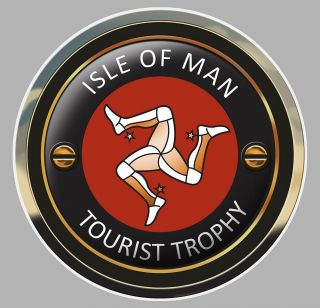 Sticker Tourist Trophy Isle Of Man Tt Moto Biker Racing Autocollant Ia072