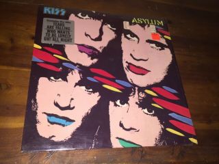 Kiss Asylum 1985 Mercury Lp Lyric Sleeve Sterling 1st Us Press