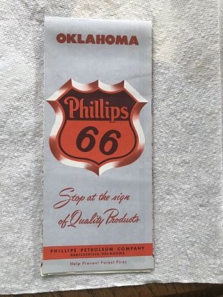 Phillips 66 Road Map Oklahoma Route 66