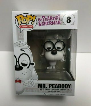 Mr.  Peabody 8 Funko Pop Mr Peabody & Sherman Figure Vaulted With Pop Protector