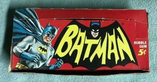 1966 66 Topps Batman Vintage Empty Display Box 5 - Cent Robin