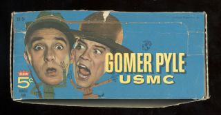 1966 Fleer Gomer Pyle Bubble Gum Card 5 Cent Wax Empty Wax Box
