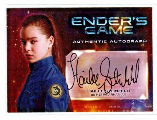 Hailee Steinfeld Autograph Card A3 Enders Game Cryptozoic 2014