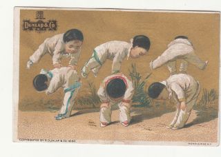 Dunlap & Co Hats Chinese Acrobats Leap Frog Elsbree & Valleau Providence C1880s