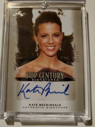 2012 Leaf Pop Century Kate Beckinsale Auto/autograph Card 10/10 Underworld