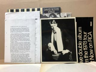 David Bowie ‎– Stage - Rca Victor ‎– Pl 02913 (2),  - Photo,  Writing Etc