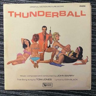 Thunderball James Bond Soundtrack John Barry Tom Jones Lp 1965 United Artists