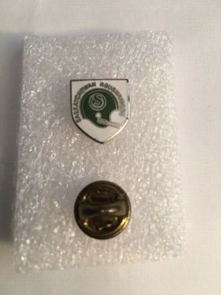 Cfl Pin Saskatchewan Roughriders Logo Shield Vintage 1960s - 1970s