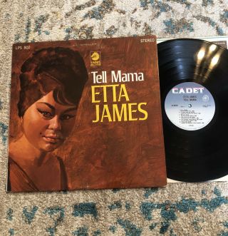 Etta James Tell Mama Lp Cadet Records Lps - 802 Stereo Orig.  Soul Lp