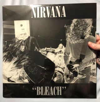 Nirvana Bleach Kurt Cobain Vinyl Record Lp Rare Shirt In Shrink Htf Oop