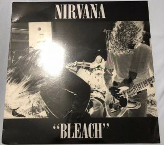 Nirvana Bleach Kurt Cobain Vinyl Record LP Rare Shirt In Shrink HTF OOP 2