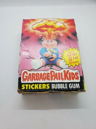1986 Garbage Pail Kids Gpk Usa Series 5 Wax Box 48 Packs.