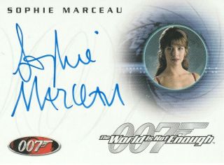 007 James Bond 40th Anniversary Style Rittenhouse A28 Sophie Marceau Autograph