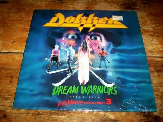 Dokken Dream Warriors Nightmare On Elm Street 3 12 " Vinyl Record 1987 Press Nm