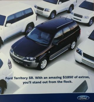 Ford Territory Sr Sales Brochure For Australian Market