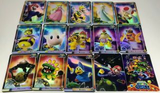 Mario Galaxy Complete Set of all 15 Foil Cards - 2