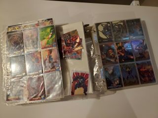 Over 600 Marvel Trading Cards 1993 1994 1995 Fleer Ultra Flair Spiderman X - Men