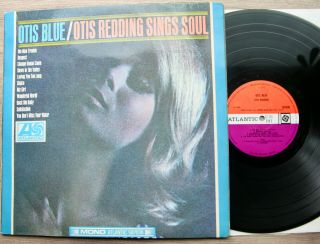 Otis Redding Sings Soul/otis Blue Vinyl Lp 1966 Mono Atlantic Uk Press Vg,  /vg