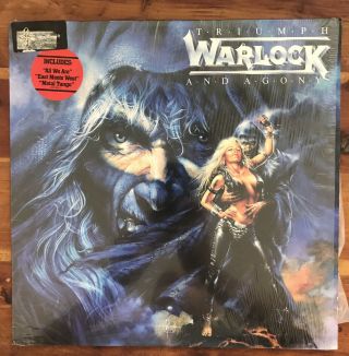 Warlock Triumph & Agony 12 " Vinyl Lp Mercury Polygram 1987 Shrink Hype