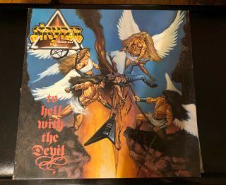 Stryper - To Hell With The Devil Record Lp Vinyl Orig 1986 With 2 Inserts