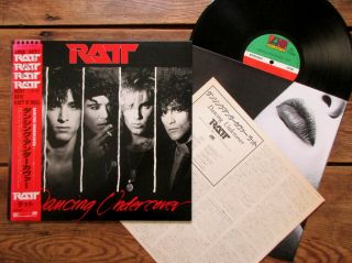 Ratt - Dancing Undercover (1986) Vinyl,  Lp Atlantic P - 133880japan W/ Obi Nm