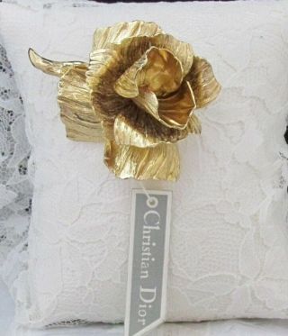 Vintage With Tags Brooch - Signed 1967 Christian Dior Germany