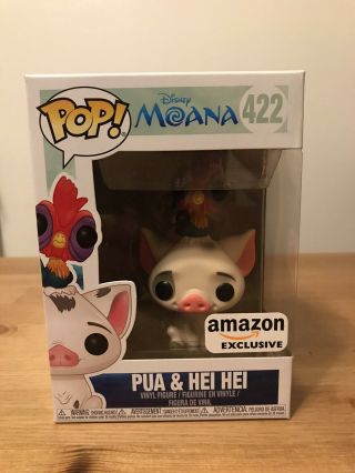 Funko Pop Pua & Hei Hei Amazon Exclusive Disney Moana 422 With Protector