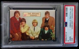 The Rolling Stones Card 1968 Panini Cantanti 57 Psa 9 Pop 3 Only 2 Higher Hof
