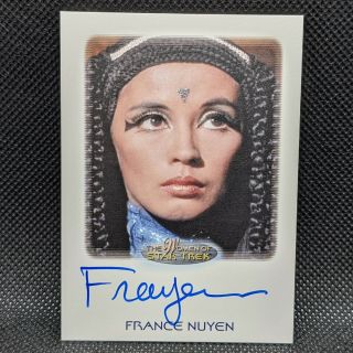 Rittenhouse The Women Of Star Trek France Nuyen / Elaan Autoraphed Card