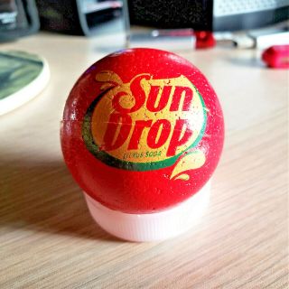 Sun Drop Citrus Soda Mountain Dew Antenna Ball Topper Soft Drink Red -