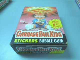 1986 Garbage Pail Kids Gpk Usa Series 5 Wax Box 48 Packs From Case 24 5