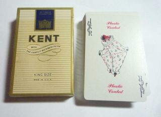 Vintage KENT Brand Cigarettes PLAYING CARDS USA Advertising Unsealed 2