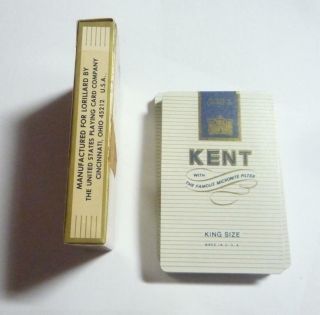 Vintage KENT Brand Cigarettes PLAYING CARDS USA Advertising Unsealed 3