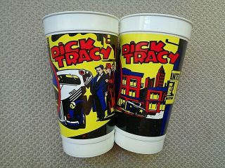 McDonald ' s Coca - Cola 1990 Dick Tracy Cups 2