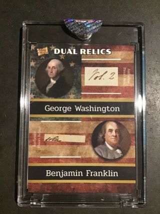 2020 The Bar Potp George Washington & Benjamin Franklin Dual Written Relics