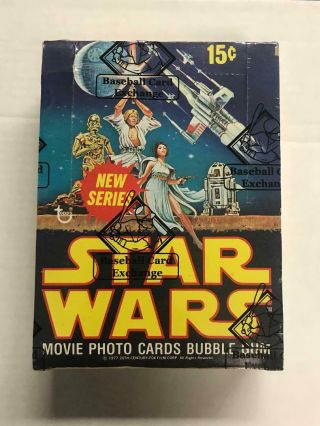 1977 Topps Star Wars 2nd Series Wax Box Bbce Authenticated &