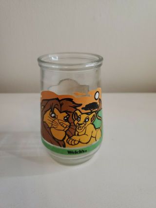 Welch’s Jelly Jar Glass 1 Lion King Simba 