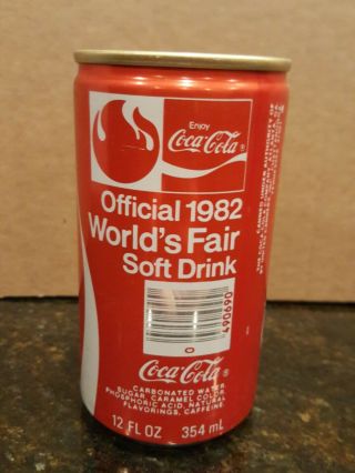 Vintage 1982 Coca Cola Aluminum Can From The 1982 World 