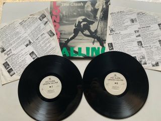 The Clash London Calling Double Vinyl Lp Scbsclash3 Vg,  1979 First Press