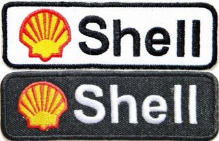 Patch Iron On For Shell Oil Gasoline Pump Racing Car Pump F1 Motorgp Sign Logo