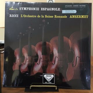 Lalo: Symphonie Espagnole; Ravel: Tzigane Lp (vinyl,  Sep - 2013,  Decca) Ansermet